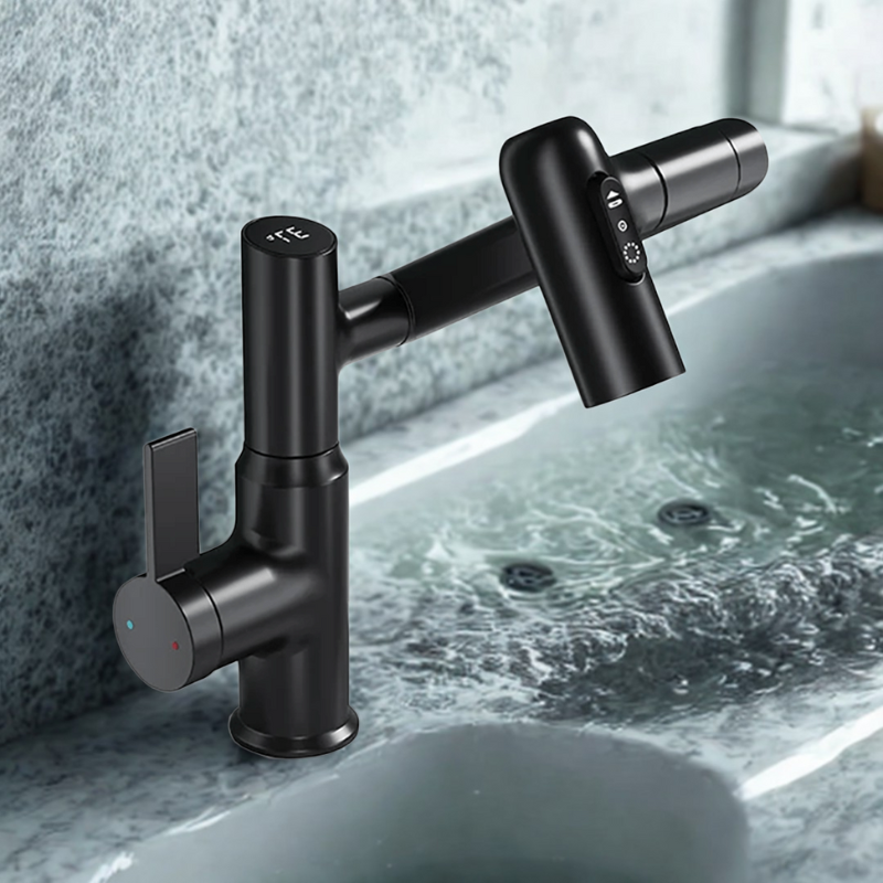 Swivel Bathroom Faucet - Modern Temperature Display - Kitchen & Bath Fixture - Image 6
