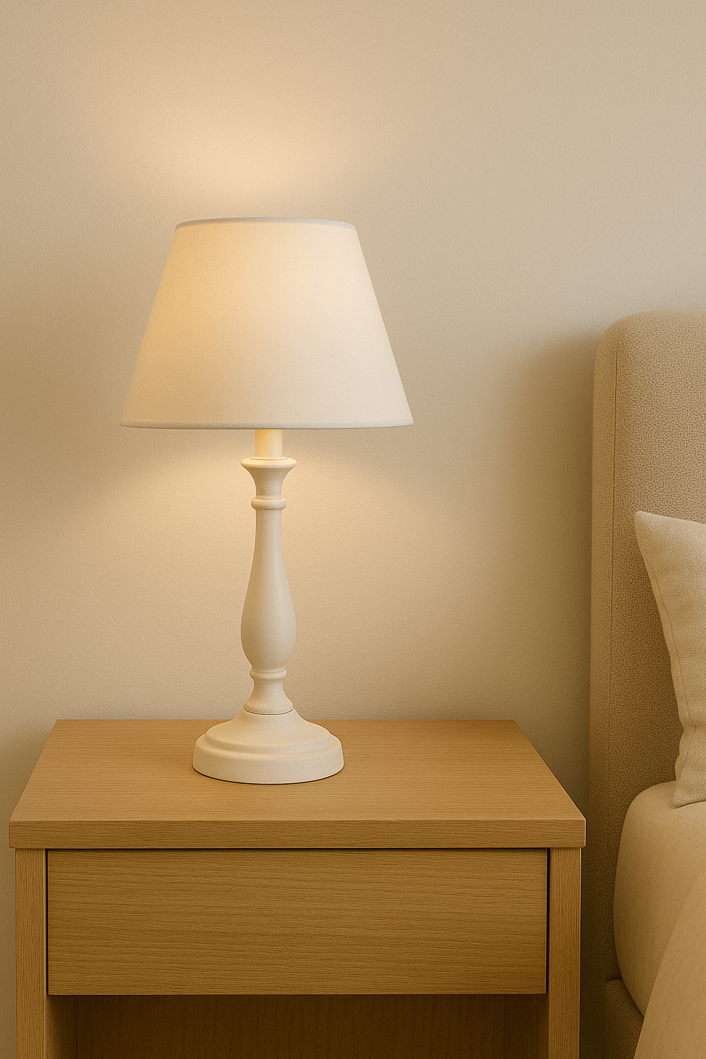 Table Lamp - Elegant Bedside Light - Classic Style - Decorative Fixture - Image 1