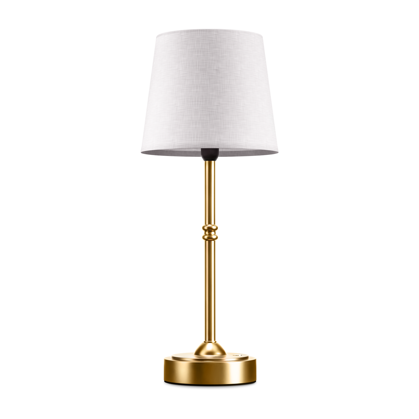 Table Lamp - Stylish Bedside Lamp - Metal & Fabric Shade - Modern Design - Image 1