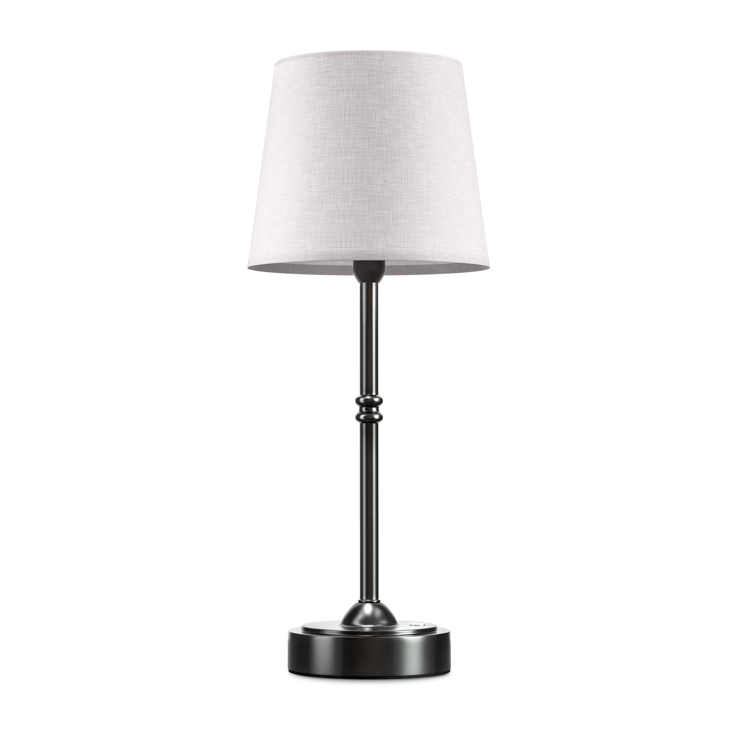 Table Lamp - Stylish Bedside Lamp - Metal & Fabric Shade - Modern Design - Image 6