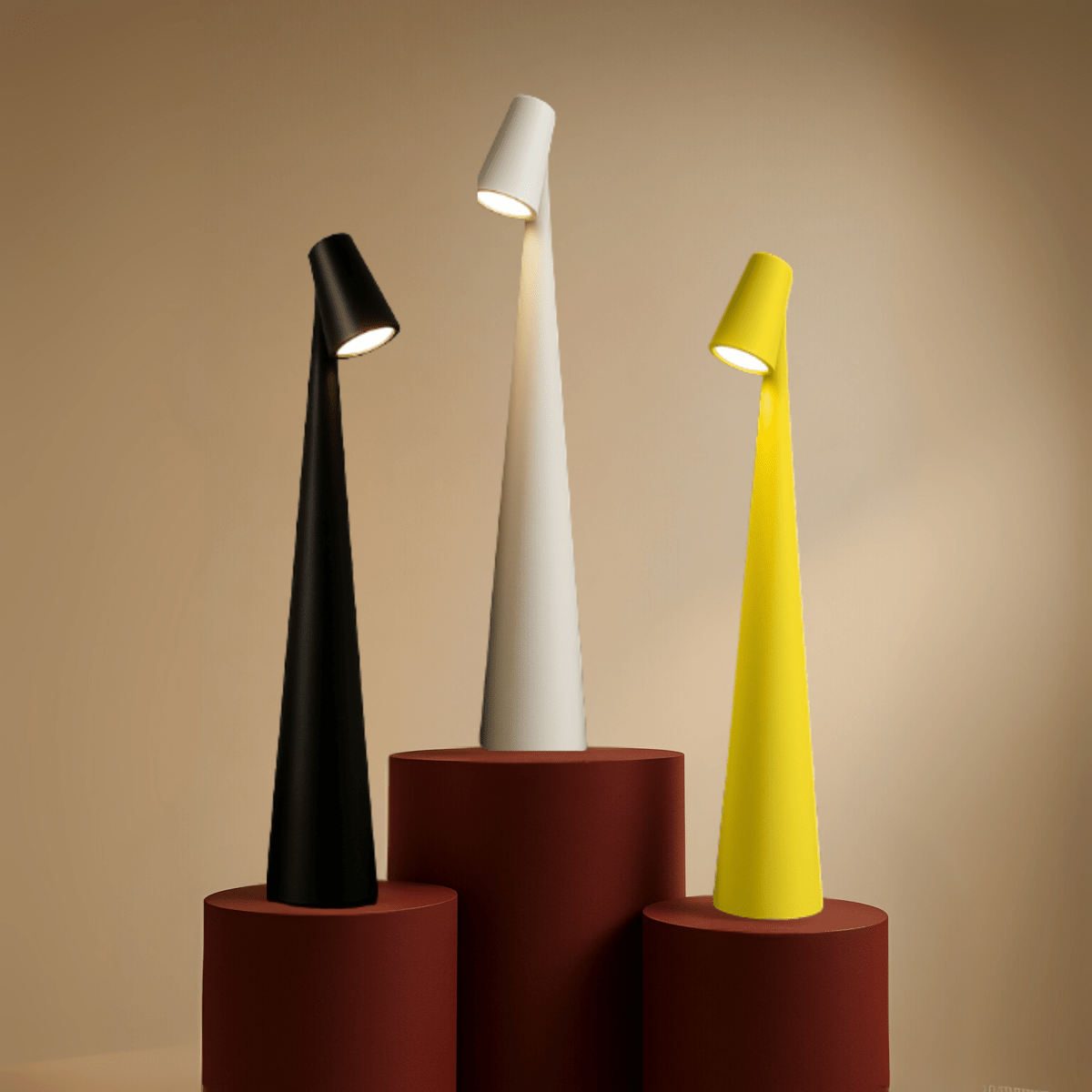 Table Lamp | Cordless Dimmable LED | Metal Body | Rechargeable Battery with 20 Hours Battery Life | Lumora