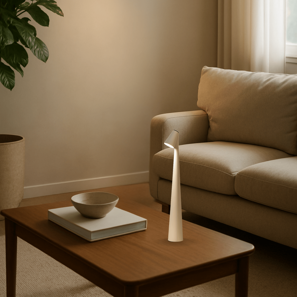 Table Lamp | Cordless Dimmable LED | Metal Body | Rechargeable Battery with 20 Hours Battery Life | Lumora