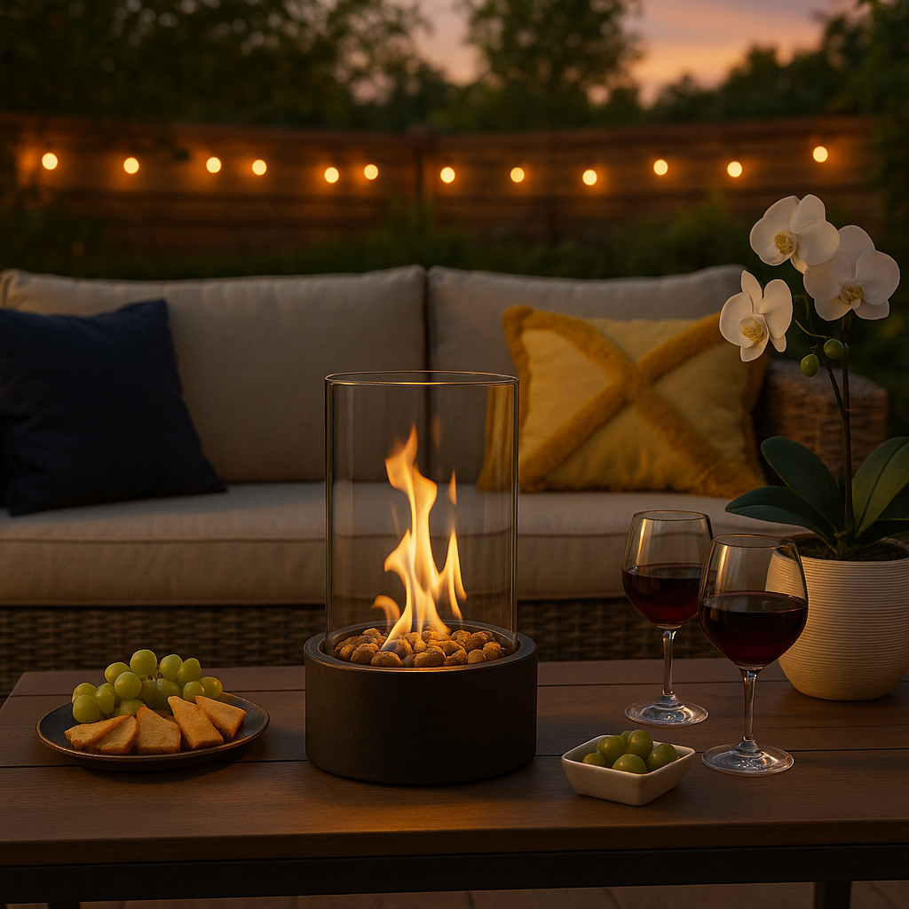 Tabletop Fireplace - Bio Ethanol - Indoor & Outdoor Use - Smokeless Flame - Image 2