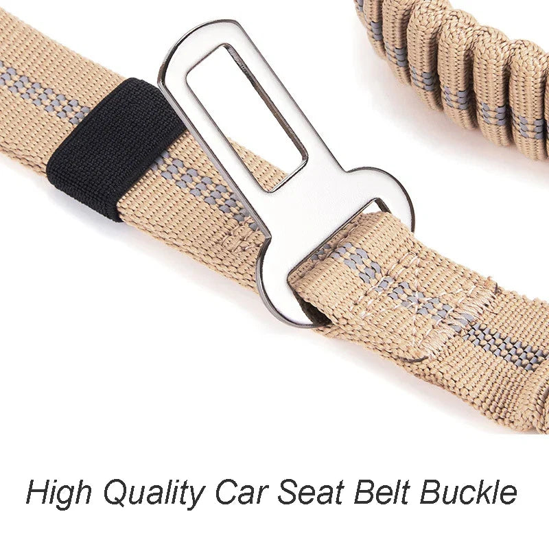Tactical Heavy Duty K9 Bungee Dog Leash with Dual Handles