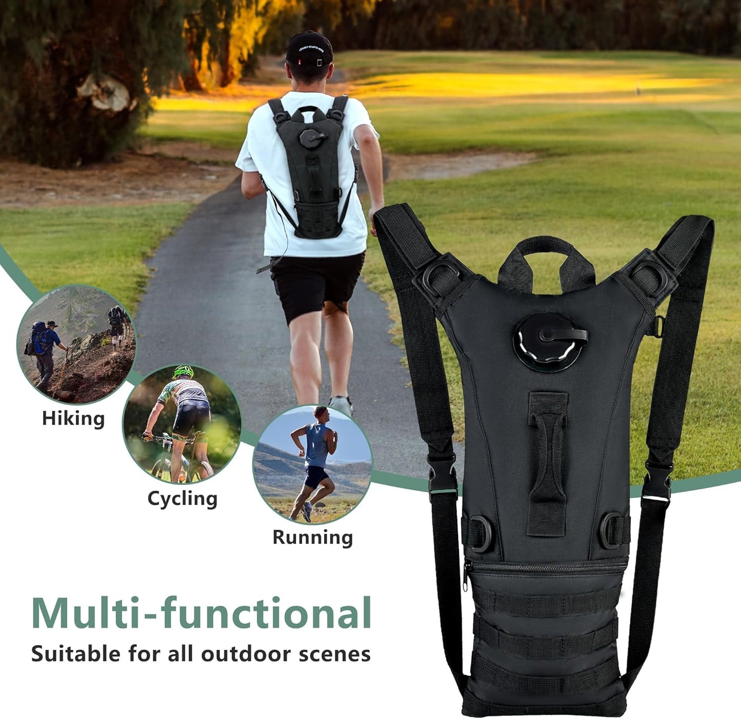 Tactical Hydration Pack with 3L Bladder