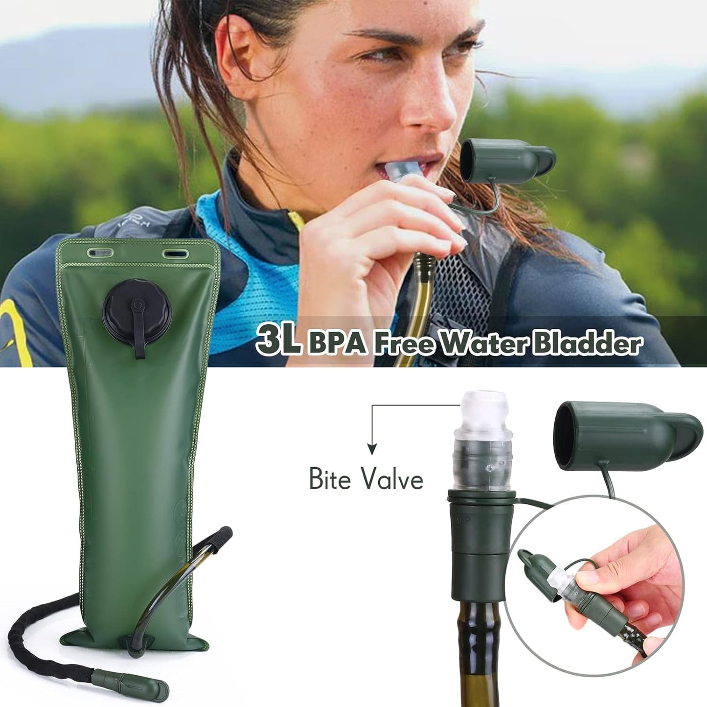 Tactical Hydration Pack with 3L Bladder
