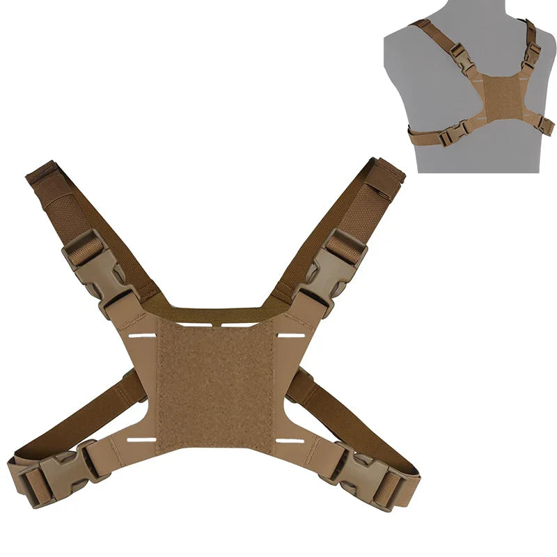 Tactical MOLLE Folding Phone Holder Chest Mount