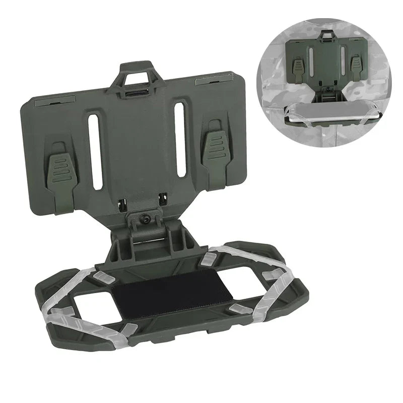 Tactical MOLLE Folding Phone Holder Chest Mount