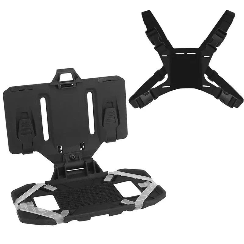 Tactical MOLLE Folding Phone Holder Chest Mount