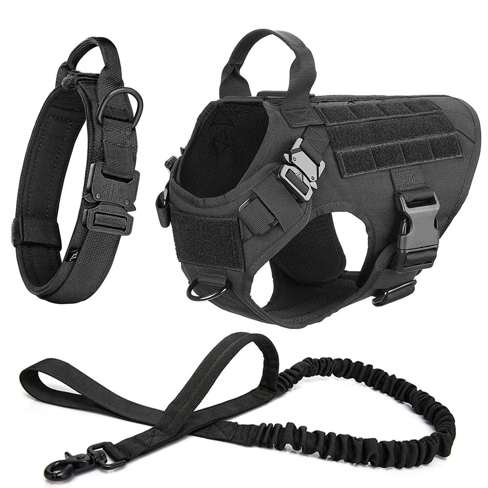 Tactical No-Pull Dog Harness for Training & Outdoor Adventures