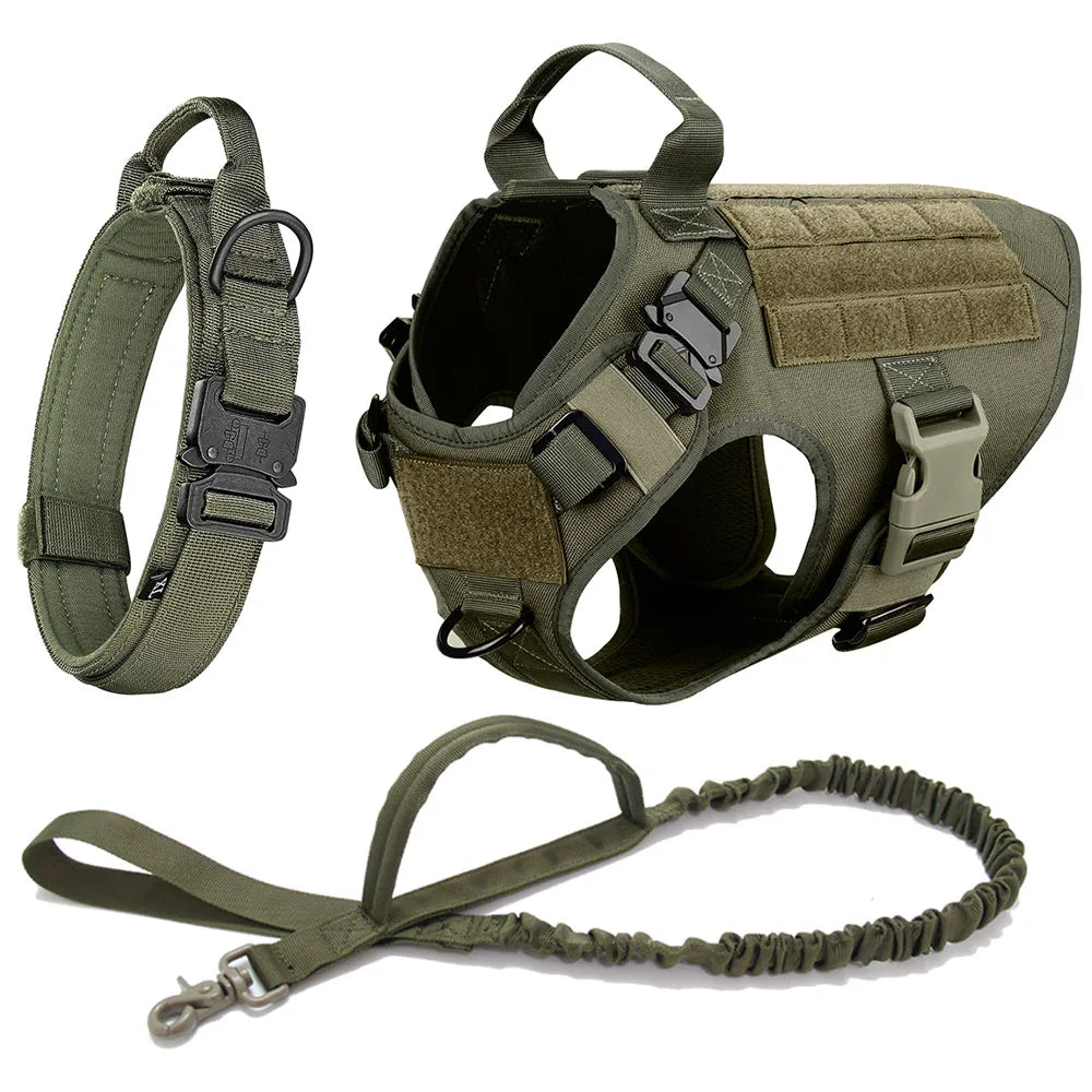 Tactical No-Pull Dog Harness for Training & Outdoor Adventures