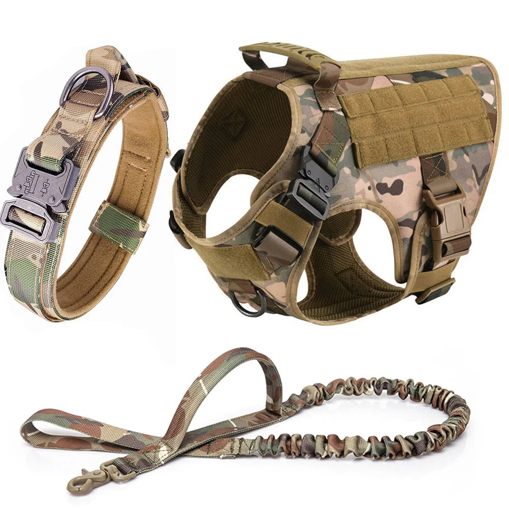 Tactical No-Pull Dog Harness for Training & Outdoor Adventures