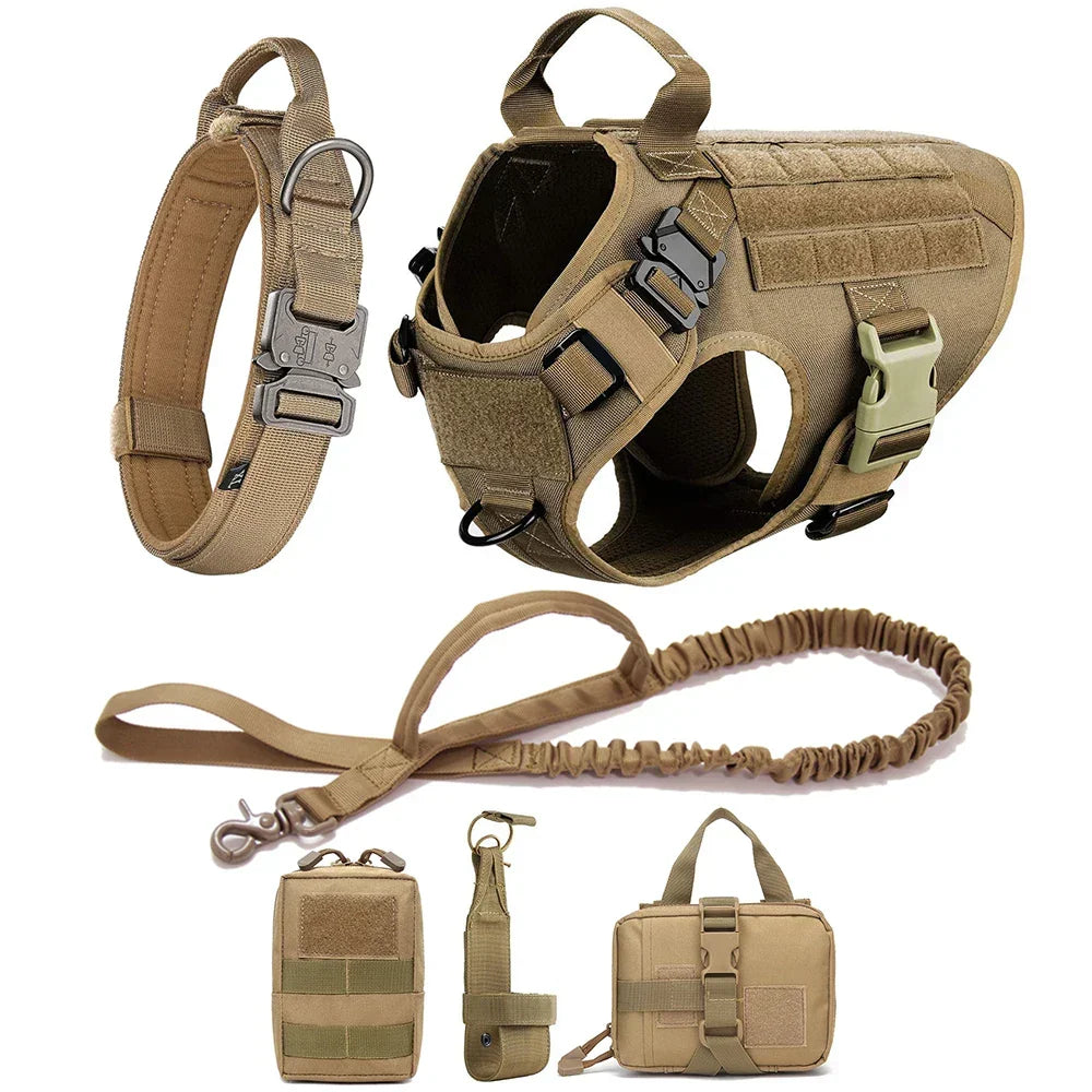 Tactical No-Pull Dog Harness for Training & Outdoor Adventures