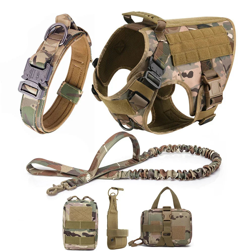 Tactical No-Pull Dog Harness for Training & Outdoor Adventures