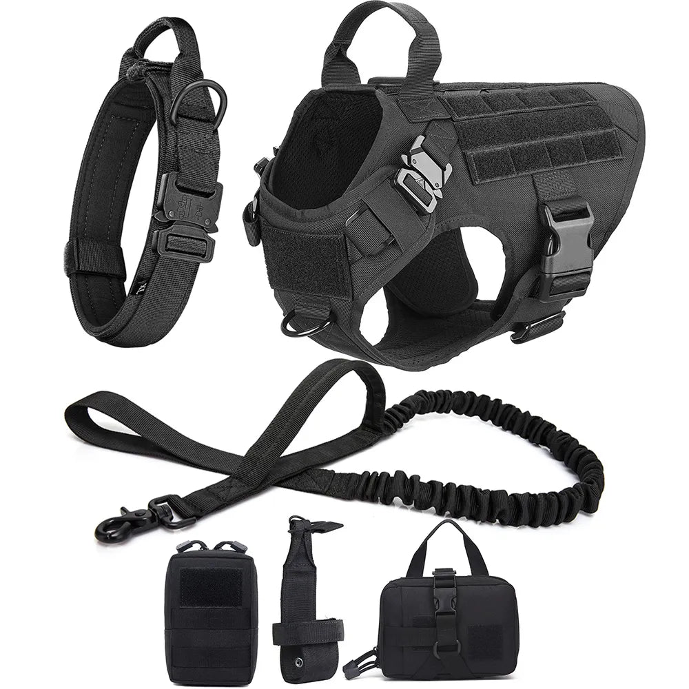 Tactical No-Pull Dog Harness for Training & Outdoor Adventures