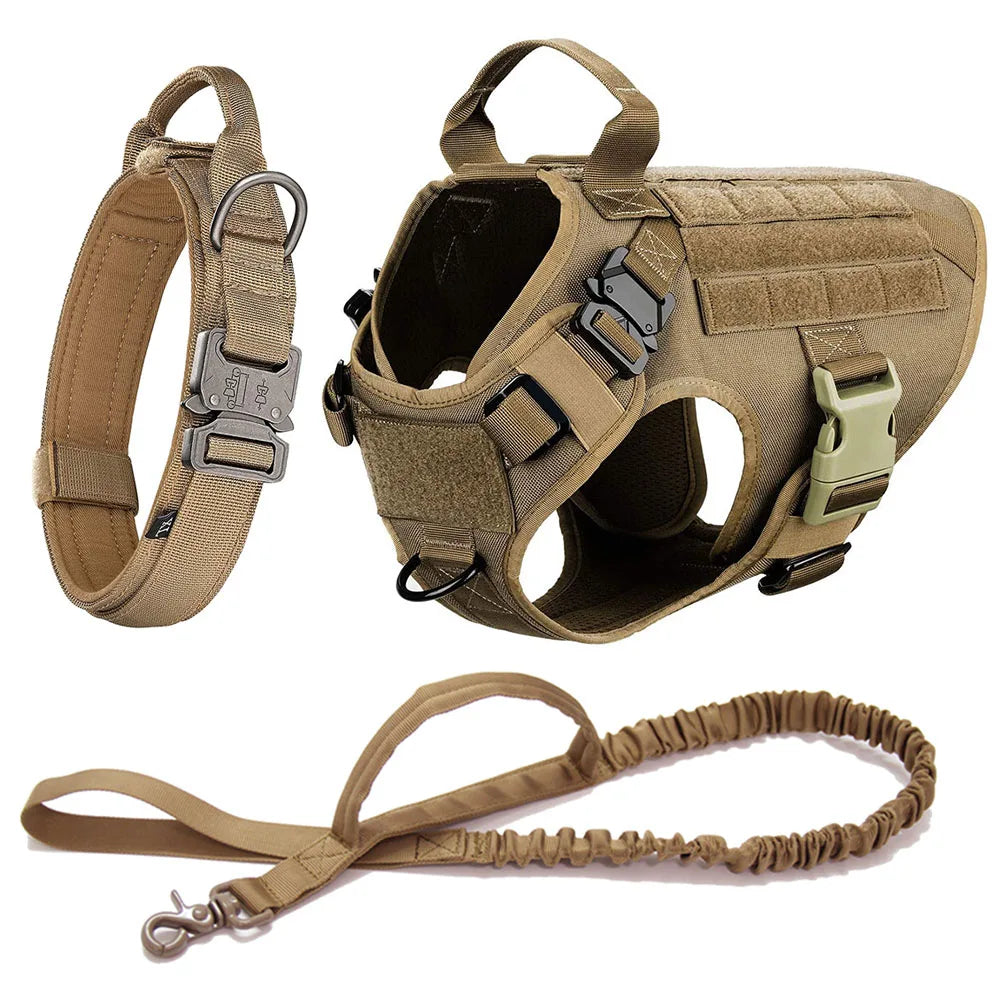 Tactical No-Pull Dog Harness for Training & Outdoor Adventures