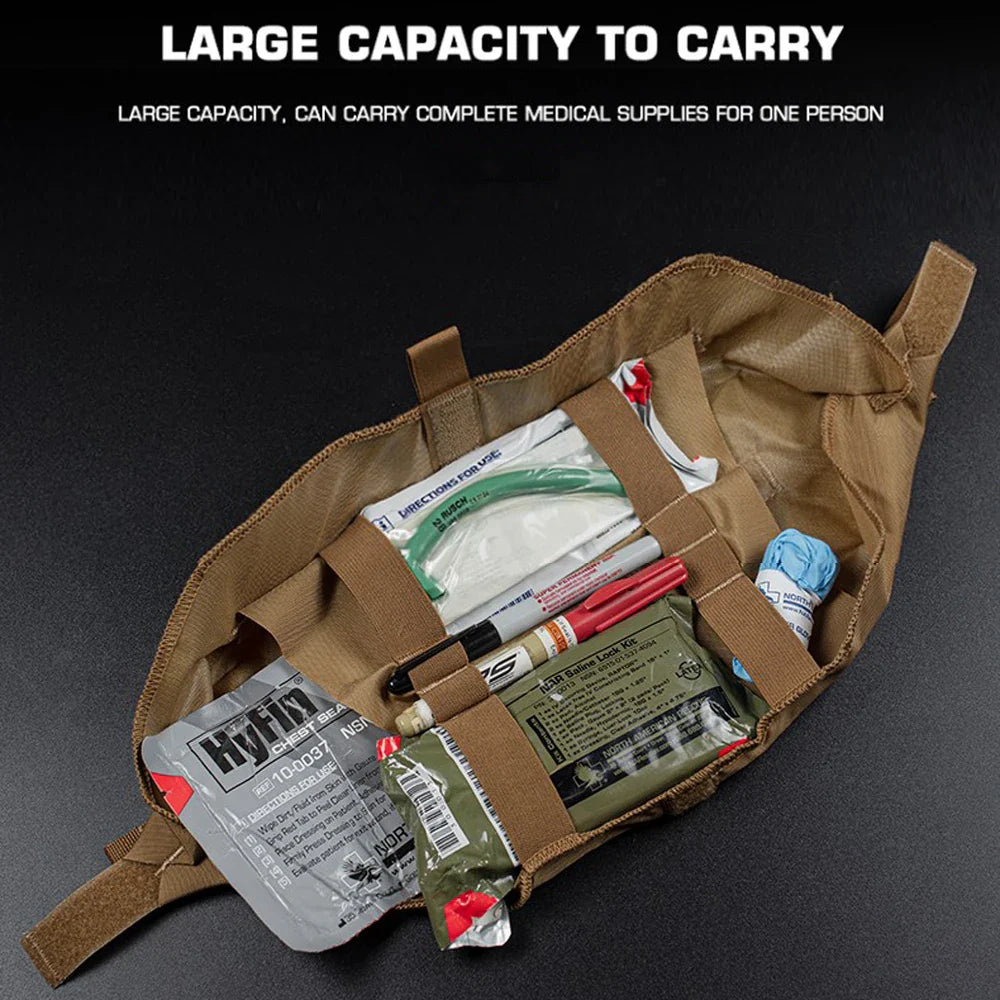 Tactical Roll-Up EMT IFAK Pouch with MOLLE Compatibility