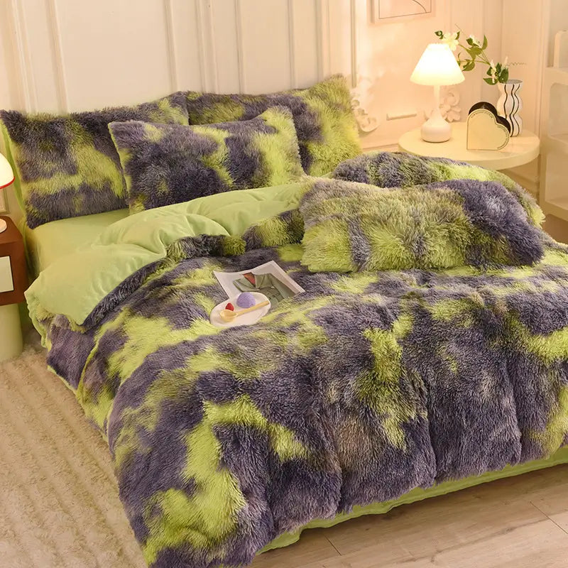 Teddy Fluffy Fleece Bedding Set - Warm & Extra Soft