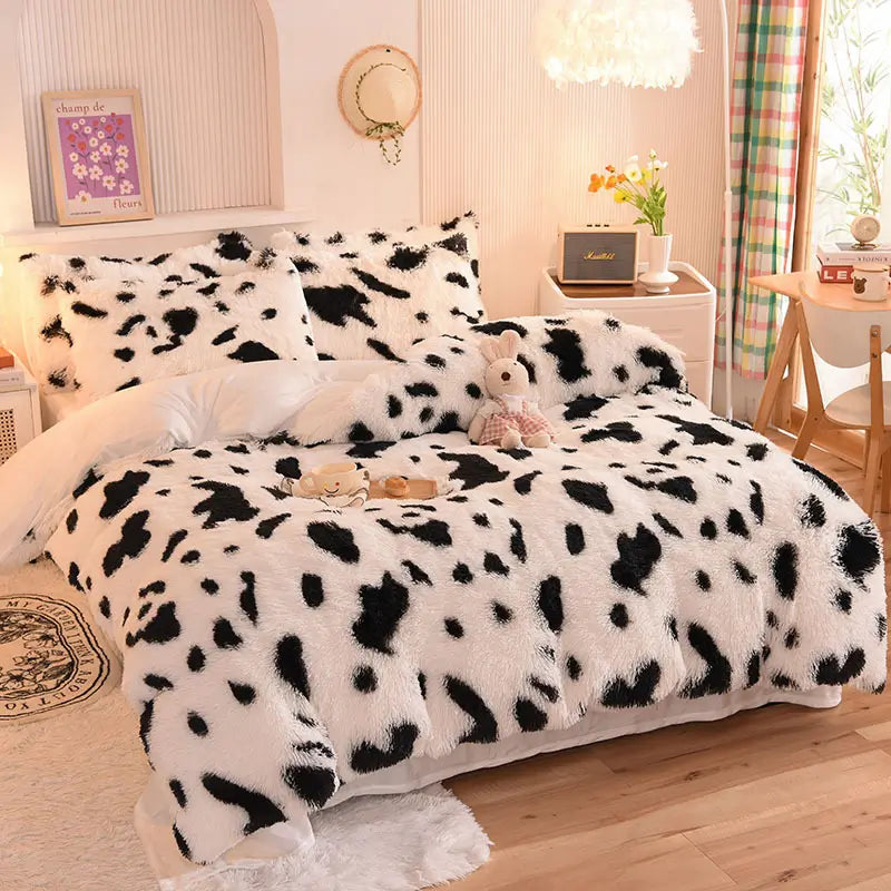 Teddy Fluffy Fleece Bedding Set - Warm & Extra Soft