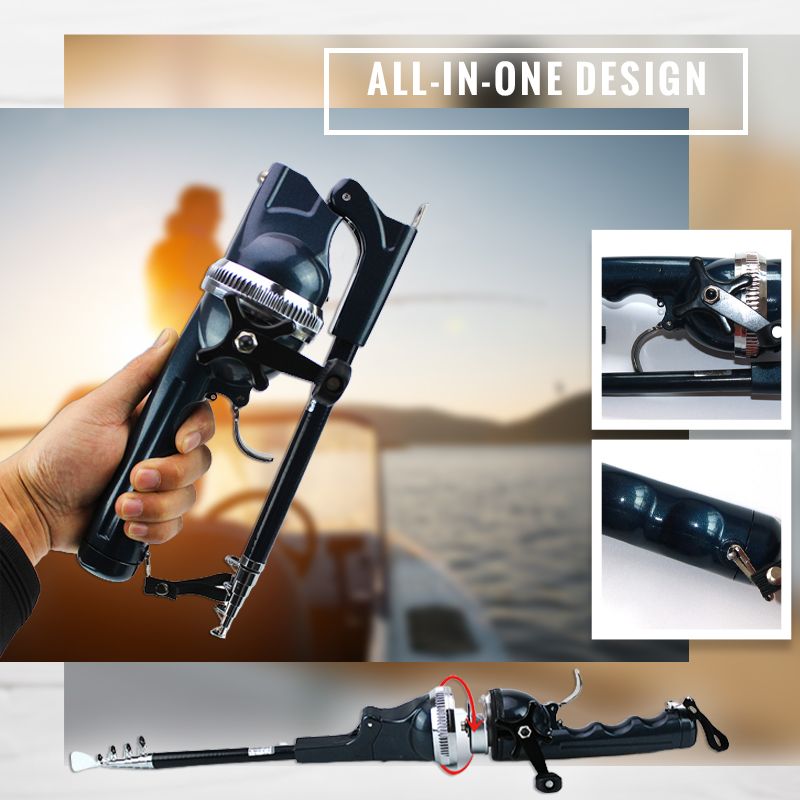Telescopic Fishing Rod Kit (Compact & Complete) – Fish Anywhere, Ready to Use Instantly