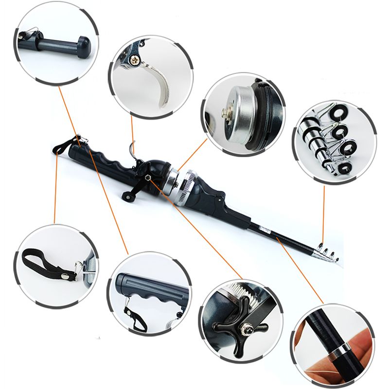 Telescopic Fishing Rod Kit (Compact & Complete) – Fish Anywhere, Ready to Use Instantly