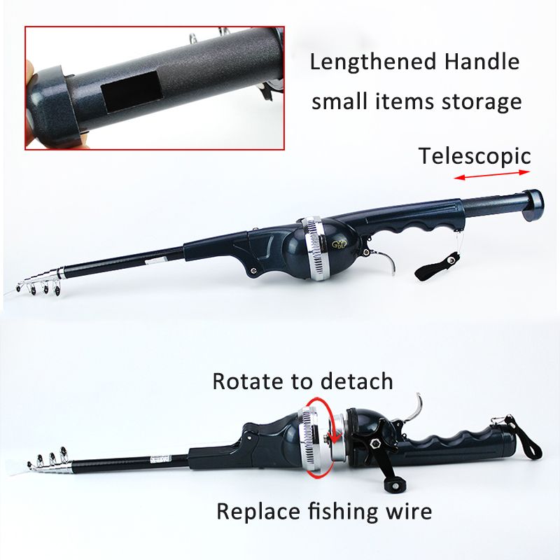 Telescopic Fishing Rod Kit (Compact & Complete) – Fish Anywhere, Ready to Use Instantly