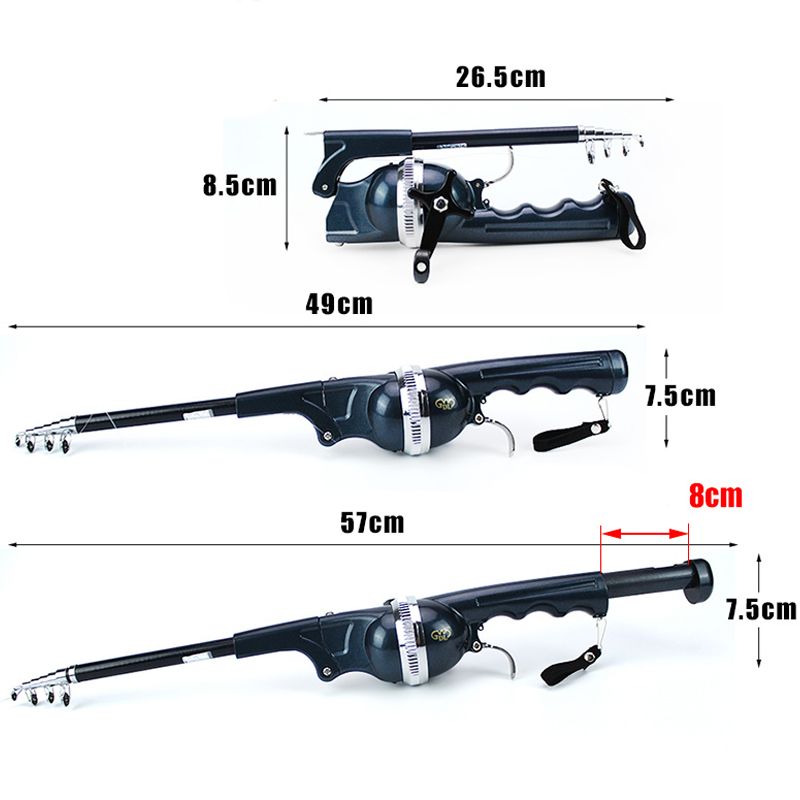 Telescopic Fishing Rod Kit (Compact & Complete) – Fish Anywhere, Ready to Use Instantly