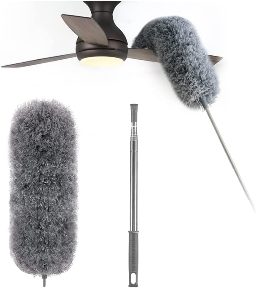 Telescopic Microfiber Duster | Extra Long Reach | Flexible Head | Washable | DustReach