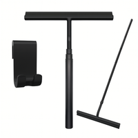 Telescopic Shower Squeegee - Deluxe Black Finish - Extends to 120cm