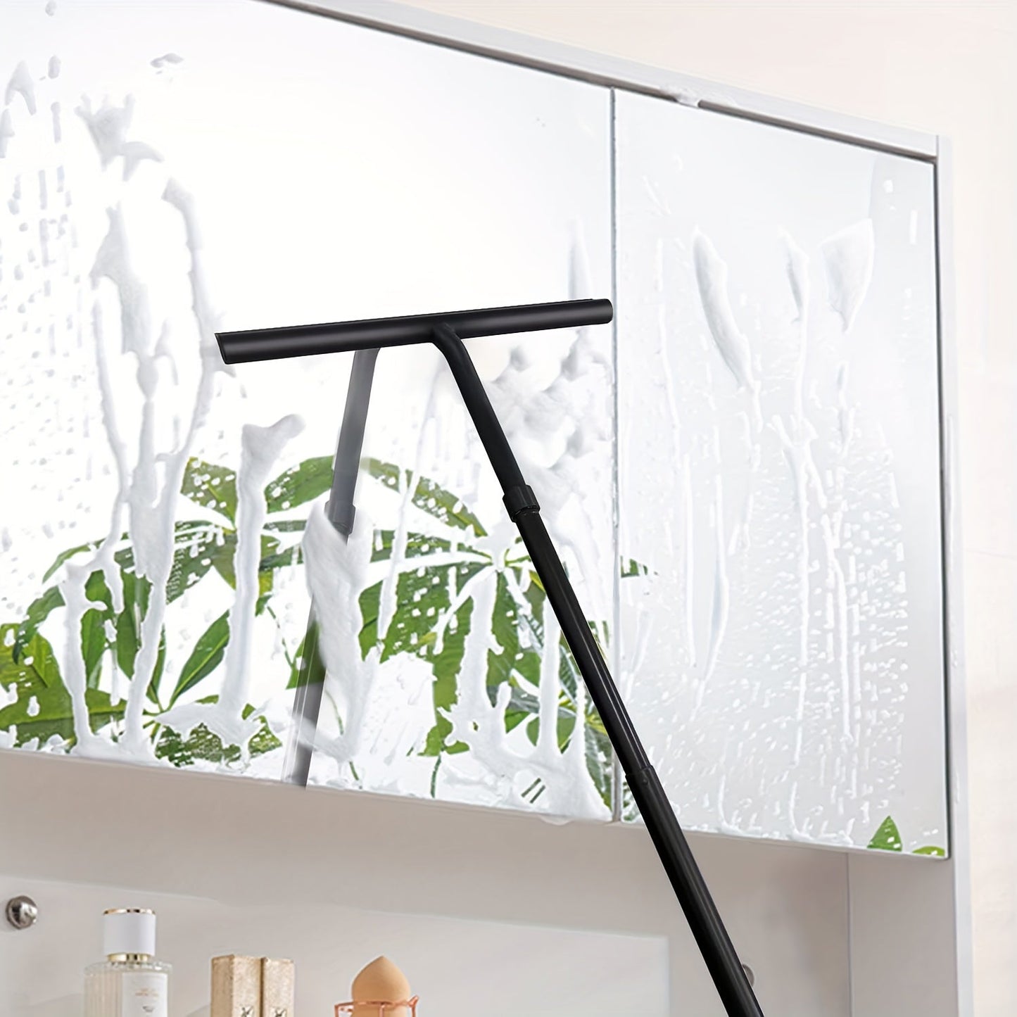 Telescopic Shower Squeegee - Deluxe Black Finish - Extends to 120cm - Image 4