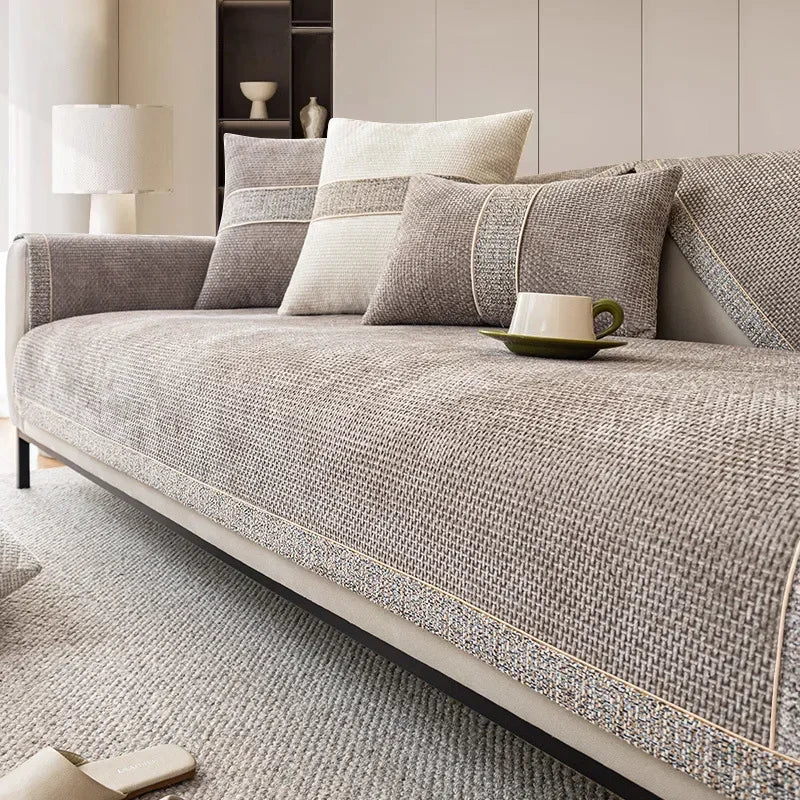 Textured Anti-Slip Sofa Cover - Modern Furniture Protector - Multiple Colors Available - Image 2