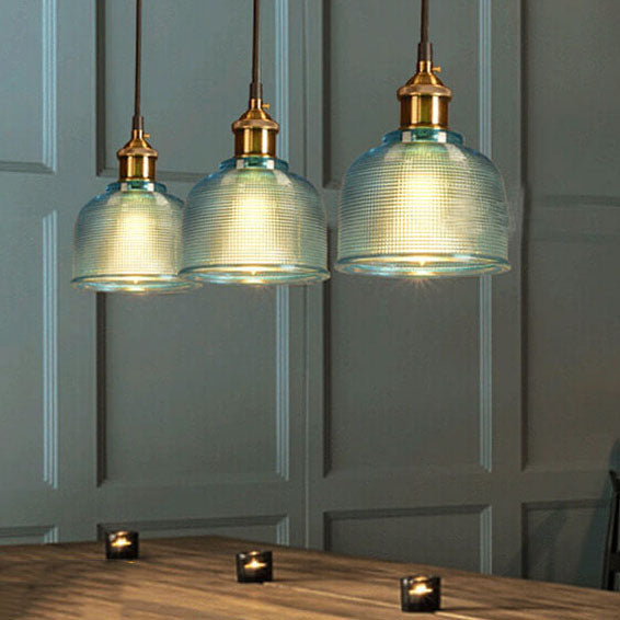 Textured Glass Pendant Light - Elegant Style - Vintage Hanging Lamp - Image 5