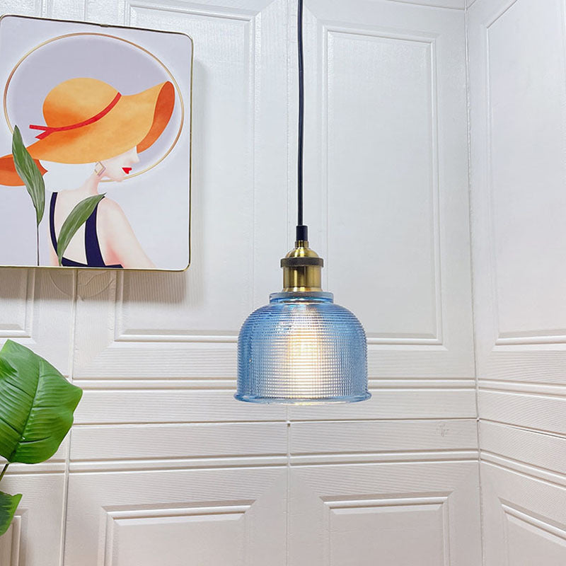 Textured Glass Pendant Light - Elegant Style - Vintage Hanging Lamp - Image 7