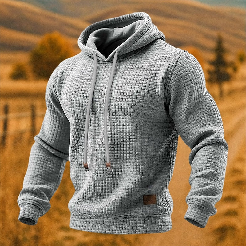 Textured Pullover Hoodie