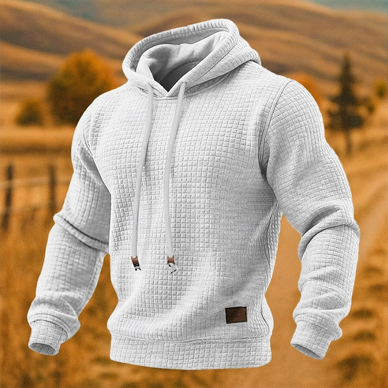 Textured Pullover Hoodie