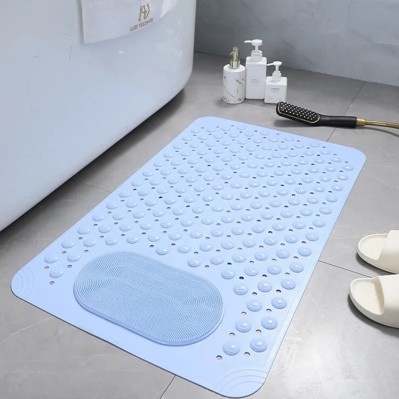 Textured Shower Mat - Non-Slip Design with Foot Scrubber - Bathroom Safety - Image 4
