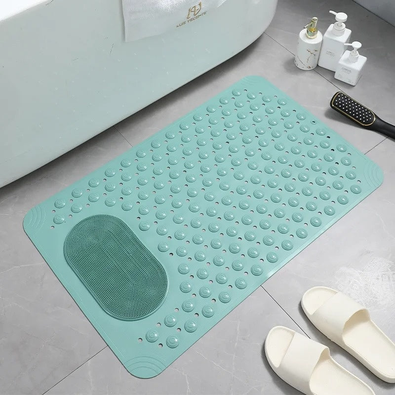Textured Shower Mat - Non-Slip Design with Foot Scrubber - Bathroom Safety - Image 6