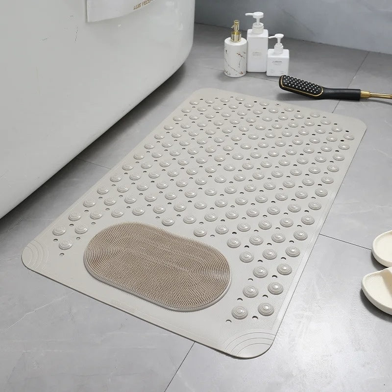Textured Shower Mat - Non-Slip Design with Foot Scrubber - Bathroom Safety - Image 7