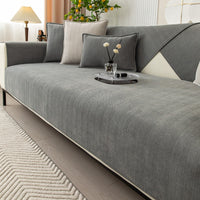 Textured Sofa Cover - Washable Polyester Protector - Stylish Furniture Shield