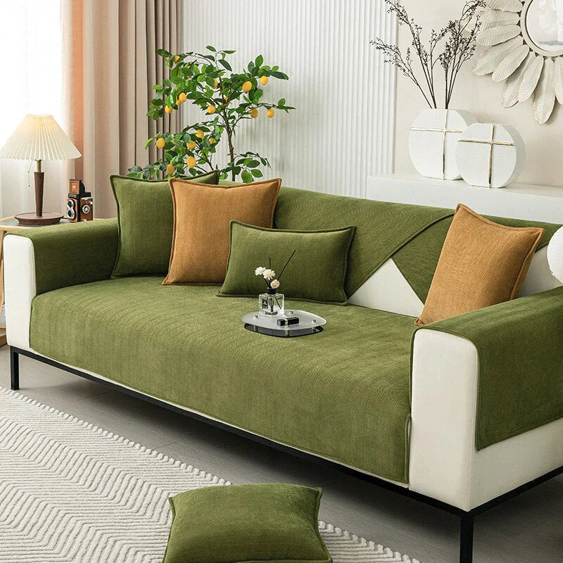 Textured Sofa Cover - Washable Polyester Protector - Stylish Furniture Shield - Image 3