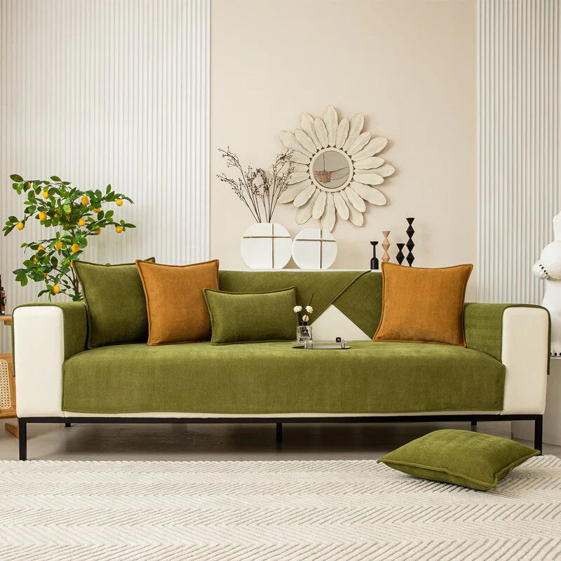 Textured Sofa Cover - Washable Polyester Protector - Stylish Furniture Shield - Image 4