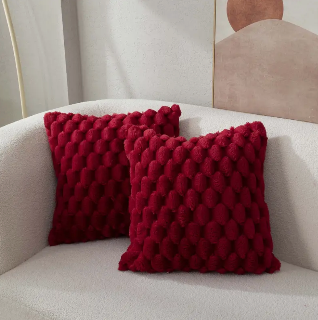 Textured Velvet Cushion Cover - Decorative Pillow Case - Modern Home Decor - Image 4
