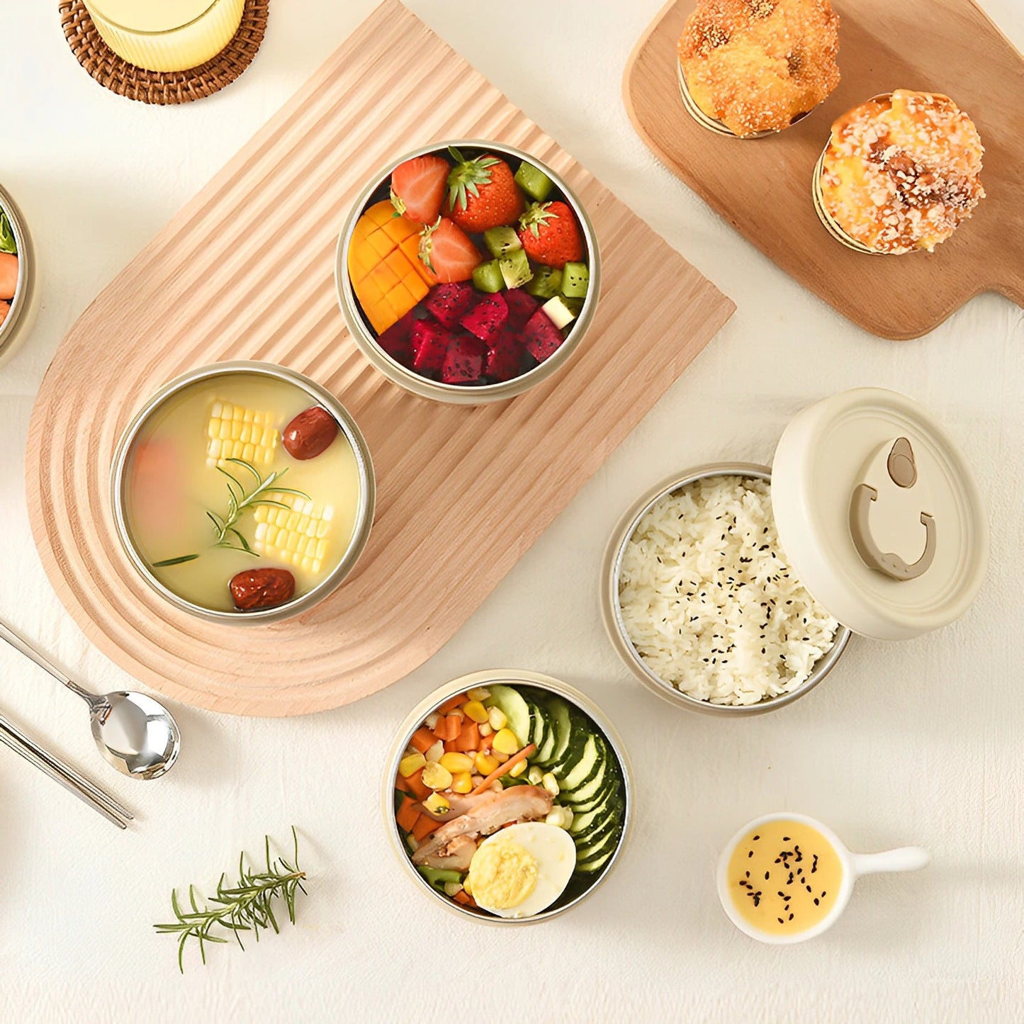 ThermoBox Lunch Box - Insulated Container - Practical & Safe
