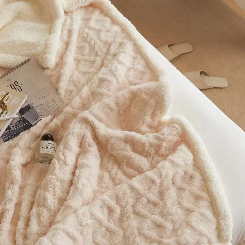 Thick Winter Lambswool Blanket - WarmWool