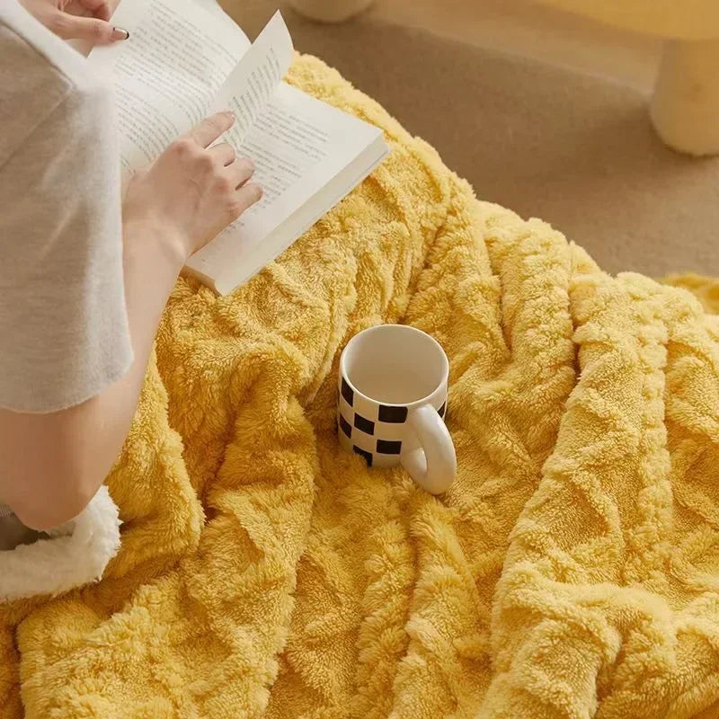 Thick Winter Lambswool Blanket - WarmWool