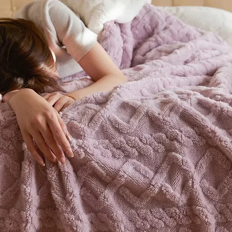 Thick Winter Lambswool Blanket - WarmWool