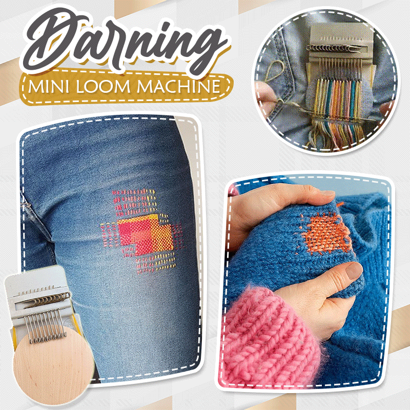 ThreadMaster Mini Weaving Loom for Neat Darning Clothes Mending