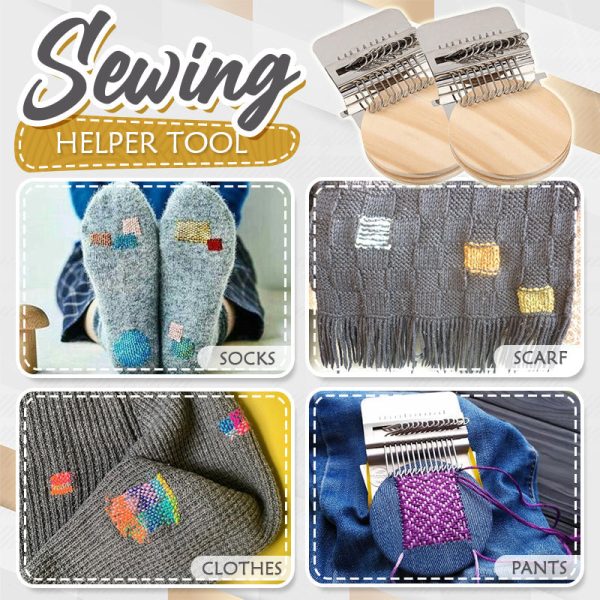 ThreadMaster Mini Weaving Loom for Neat Darning Clothes Mending