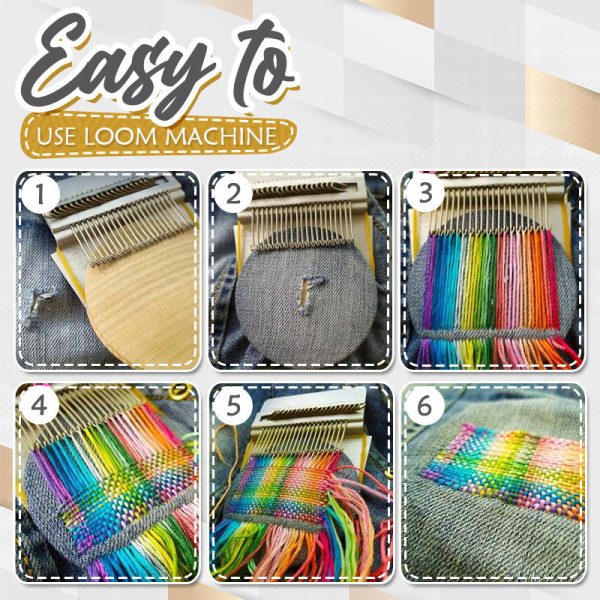 ThreadMaster Mini Weaving Loom for Neat Darning Clothes Mending