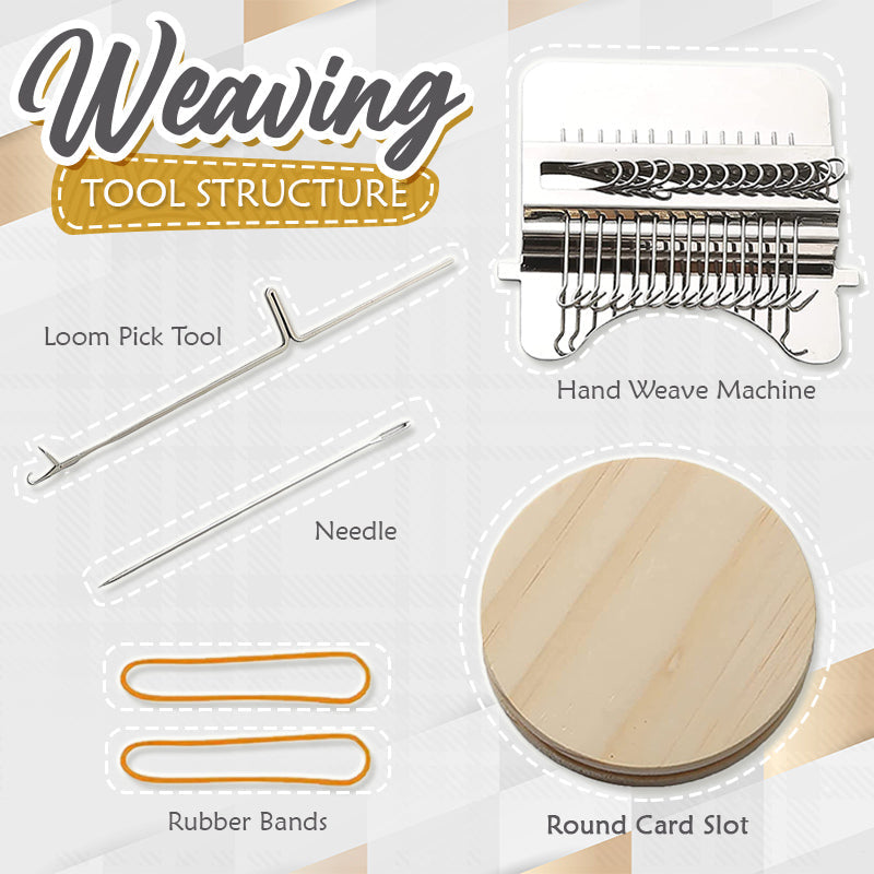 ThreadMaster Mini Weaving Loom for Neat Darning Clothes Mending